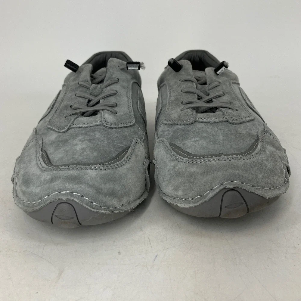 DBECK Casual Sneakers Mens EU 42 Grey Excellent Suede Bungee Lace Low Top